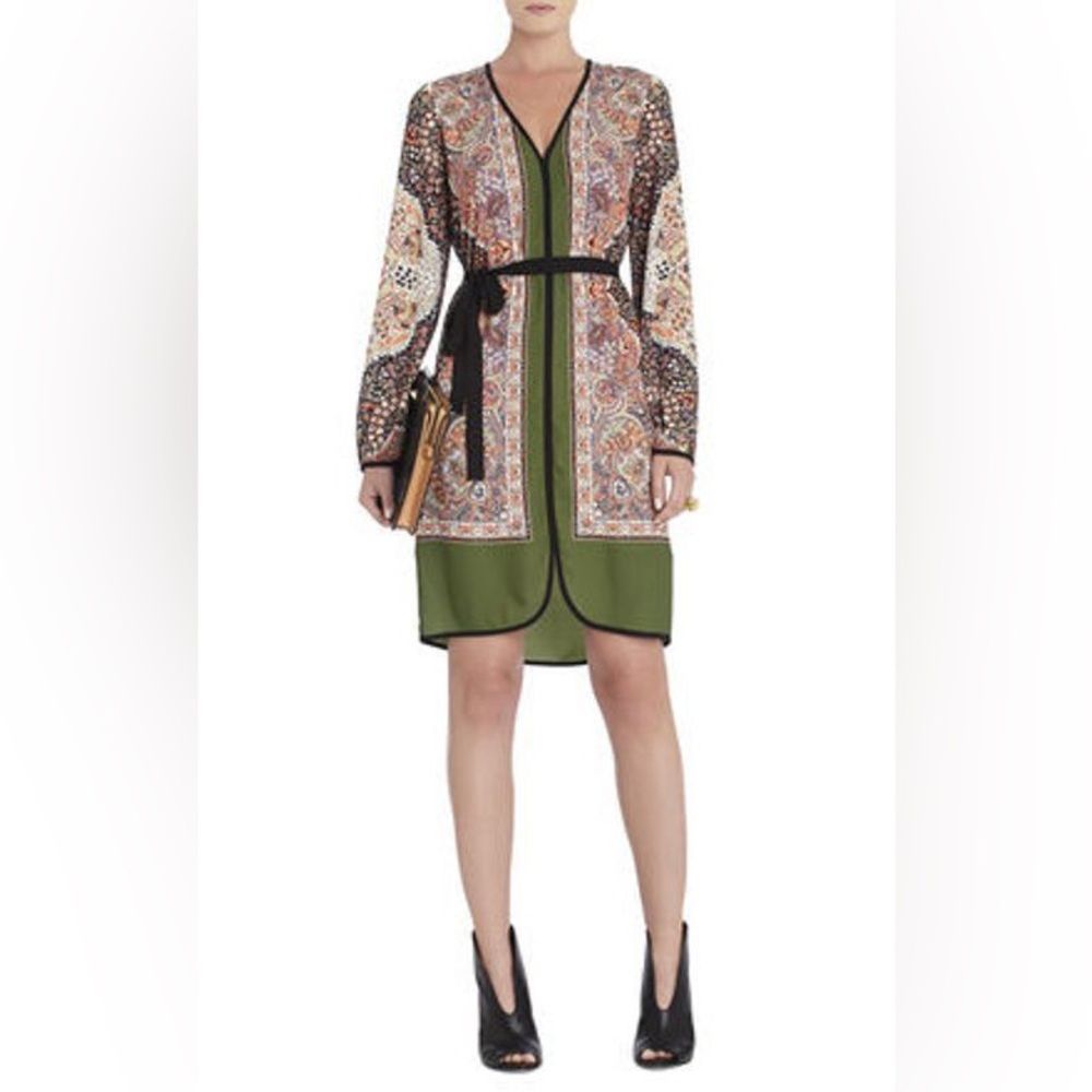 BCBGMAXAZRIA "Katy" Printed Shift Dress